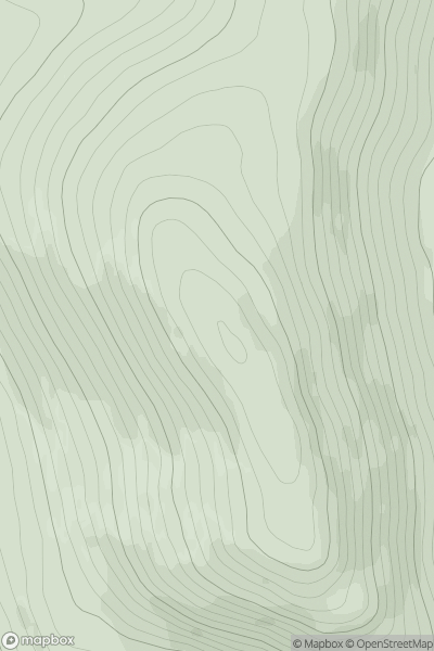 Thumbnail image for Beinn Dearg [The Fannaichs] showing contour plot for surrounding peak
